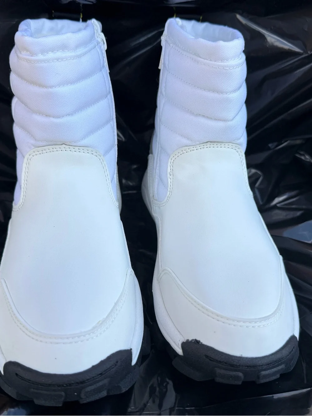 Zara White Kids Snow & Rain Boots